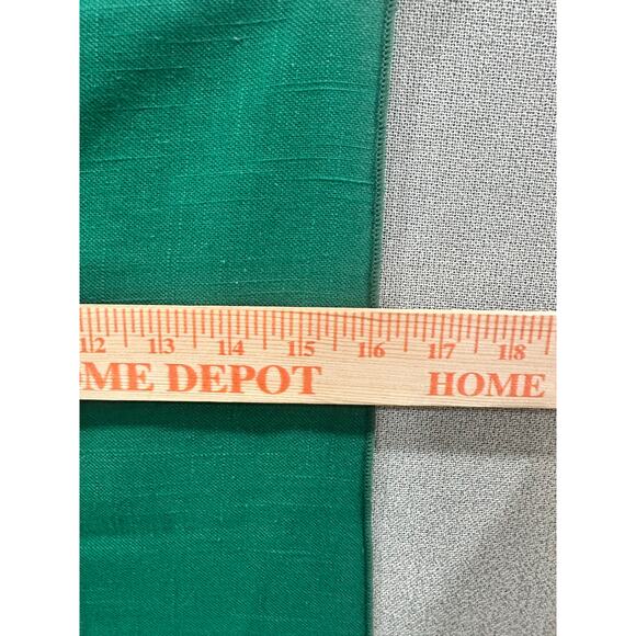 Vintage Handmade Linen Napkins Set of 6 Green Cloth Dinner Napkins 16x17 - Picture 6 of 8